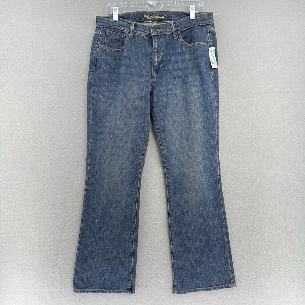 2009 Old Navy The Sweetheart Bootcut Denim Jeans Med Wash Womens 12S‎ Flared Y2K